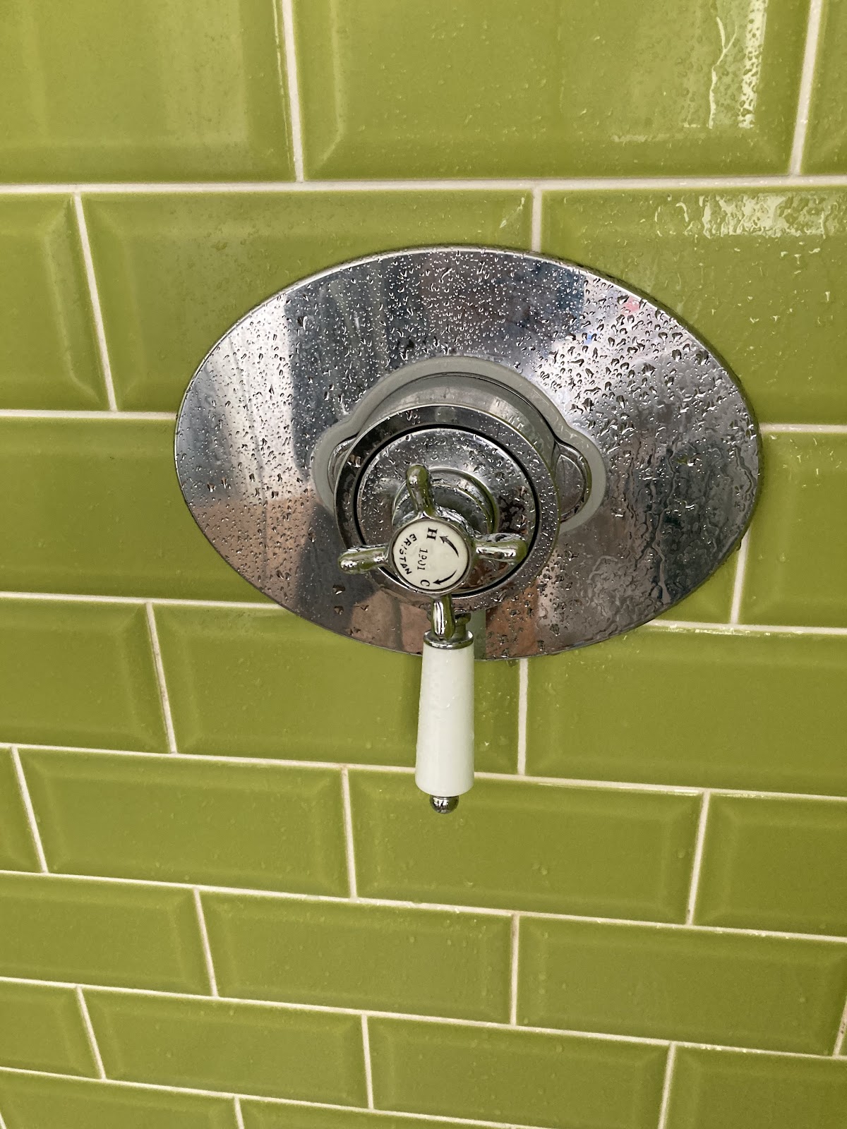 Finished chrome shower valve fitted by John Houlihan Plumbing and Gas